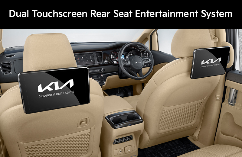 Dual Touchscreen Rear Seat Entertainment System